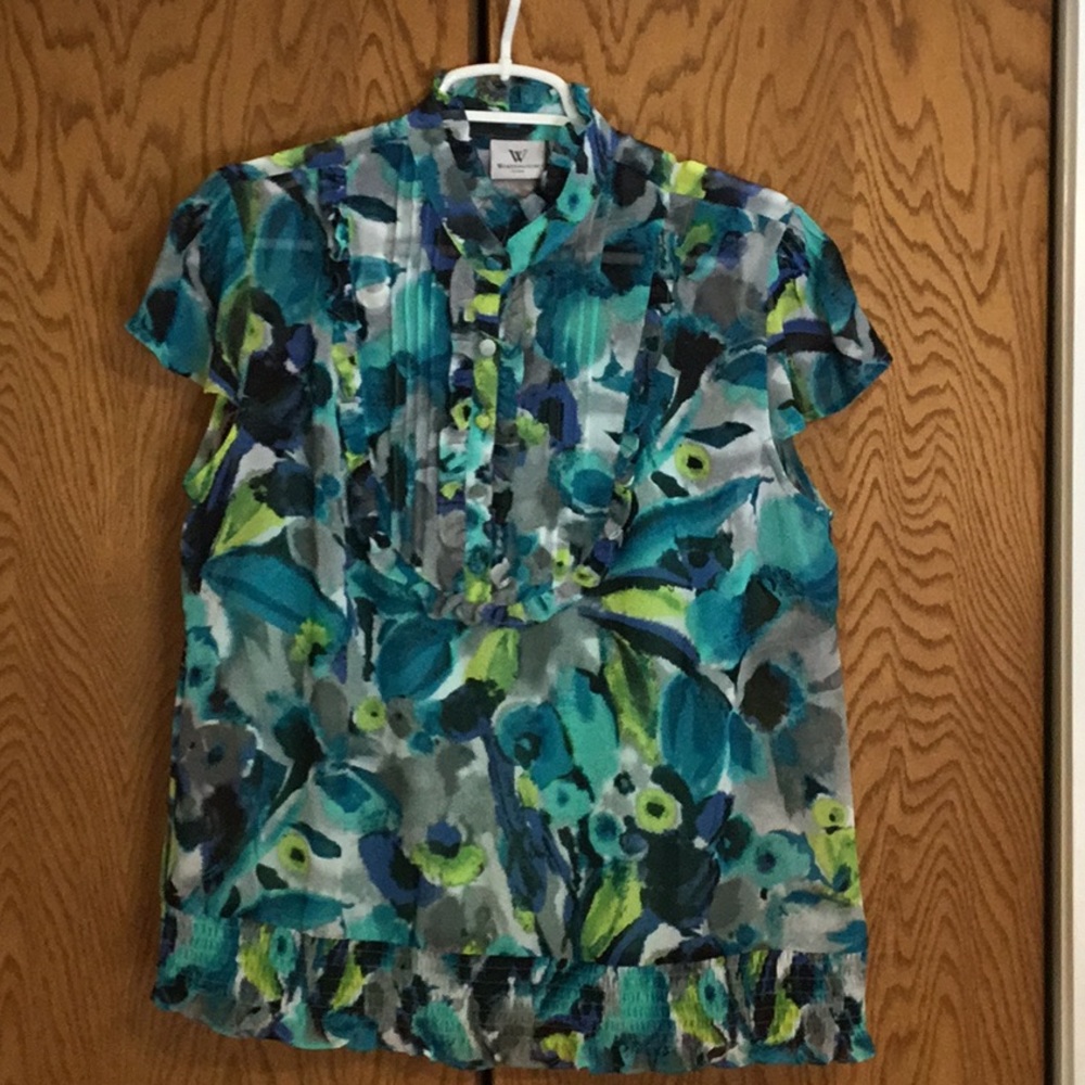 Cap Flutter Sleeve Blouse